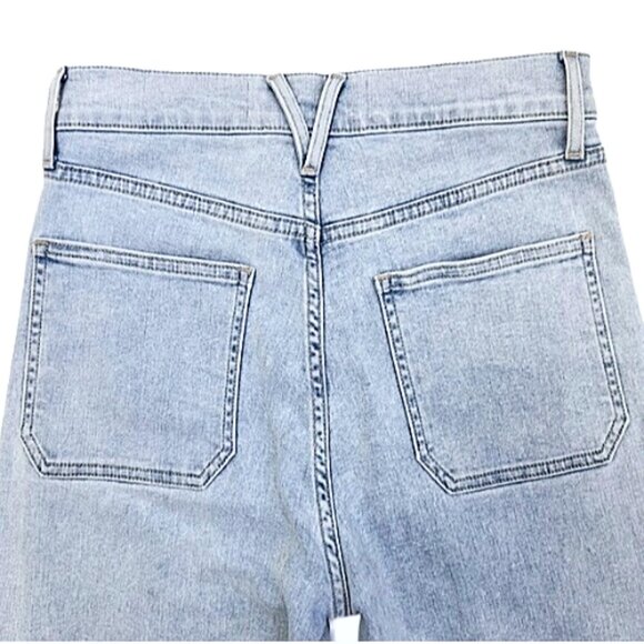Veronica Beard Carly Kick Flare High Rise Jeans 27 Designer Denim Sky Blue - Picture 7 of 13